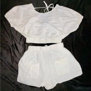 BELLA BELLA Linen Blend Short Set